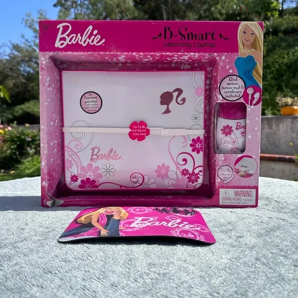 Barbie laptop real shop